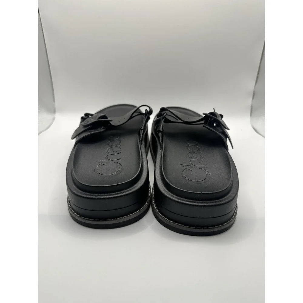 Chaco Women's Townes Slide Midform Sandals Black Womens 8